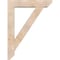 Ekena Millwork Traditional Slat Smooth Bracket w/ Offset Brace, Douglas Fir, 7 1/2"W x 36"D x 48"H BKT0806X36X48TRA06SDF - alternate 4
